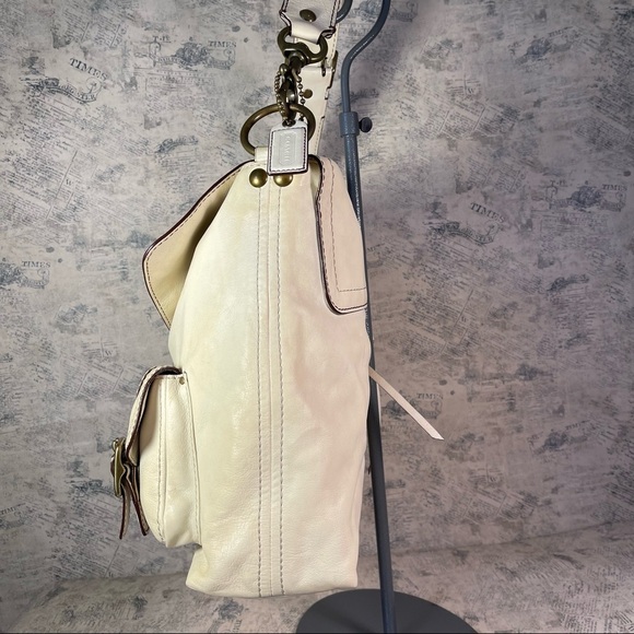 Coach Ivory Cream Brooklyn Large Leather Limited Legacy - Picture 2 of 15